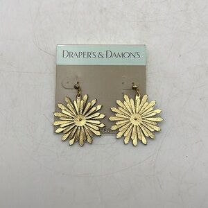 NWT Drapers & Damons Pierced Ears Earrings Jewelry Felt Sunflower Star Snowflake